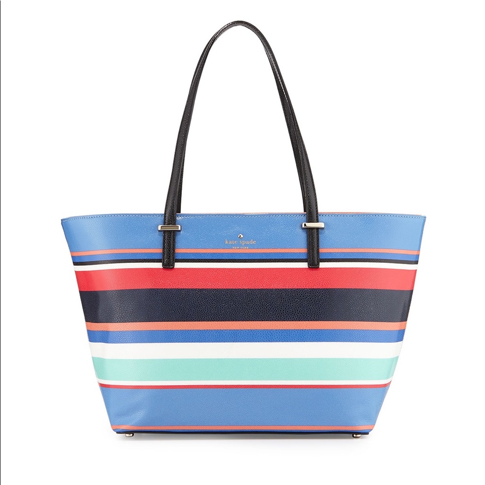 Kate Spade beach striped tote